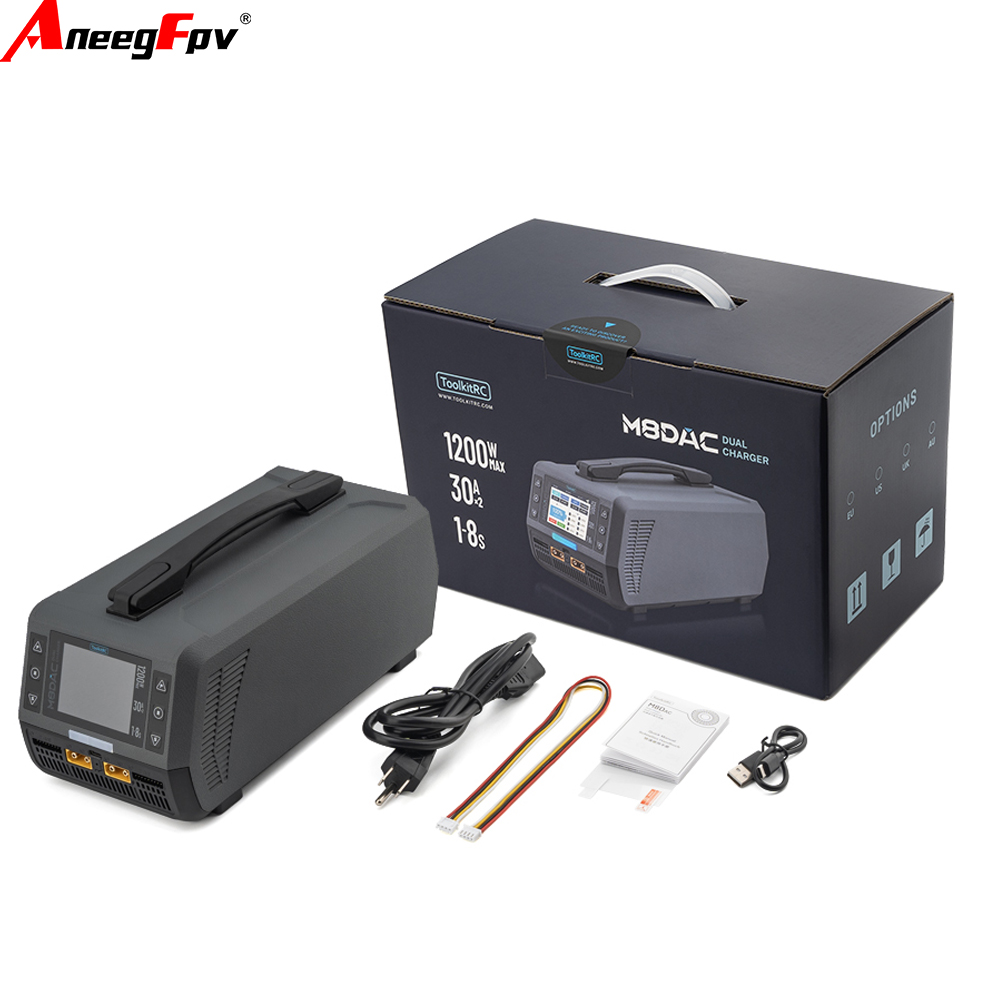 Smoke Stopper - ToolkitRC M8DAC Intelligent Charger 2-Channel 1-8S