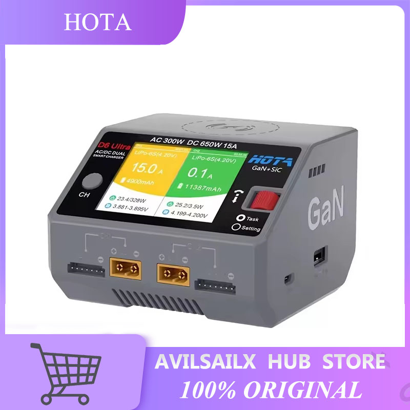 HOTA D6 Ultra GaN+SiC Dual Cha - đánh giá và giá Lipo Battery 6S
