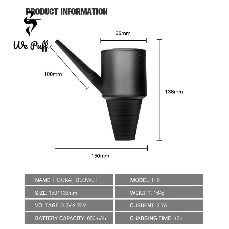 WE PUFF Shisha Blower Automati - đánh giá và giá Smoke Stopper