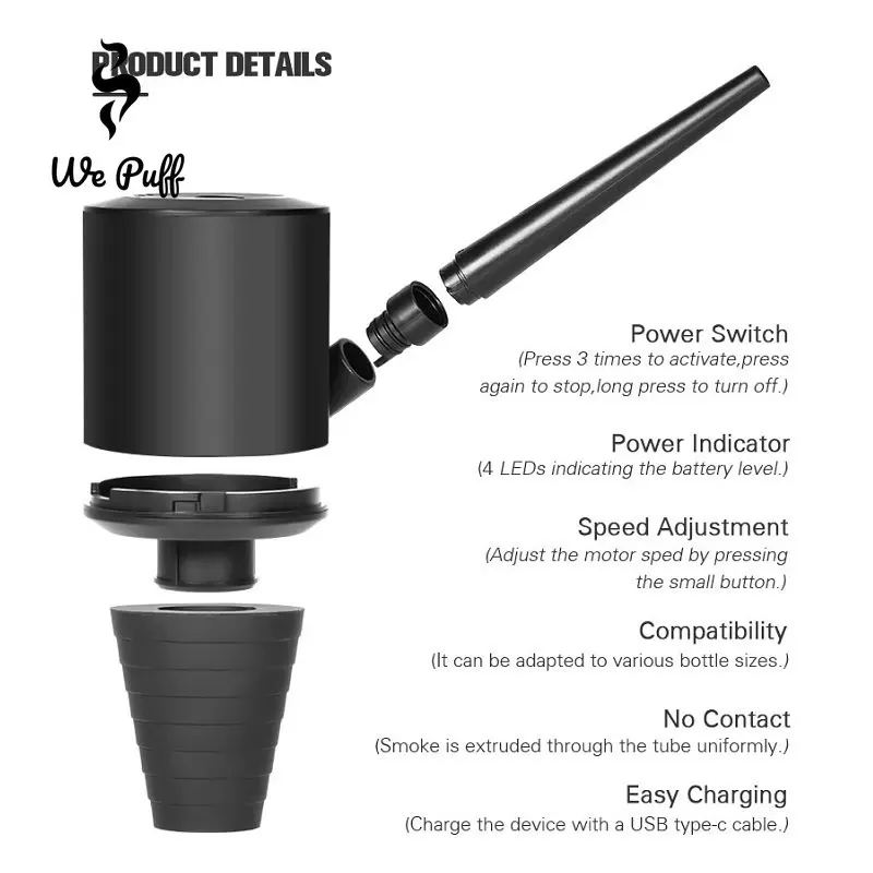 WE PUFF Shisha Blower Automati - đánh giá và giá Smoke Stopper