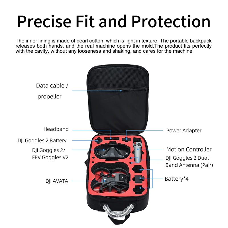 Portable Case Backpack Nylon W - đánh giá và giá Drone Goggles Dji