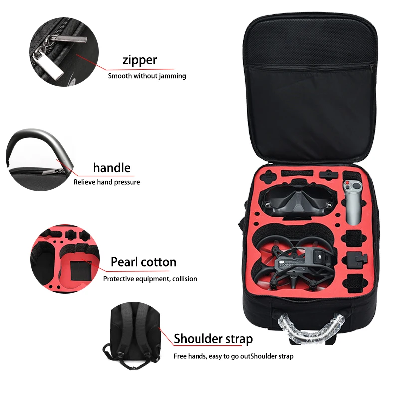 Portable Case Backpack Nylon W - đánh giá và giá Drone Goggles Dji