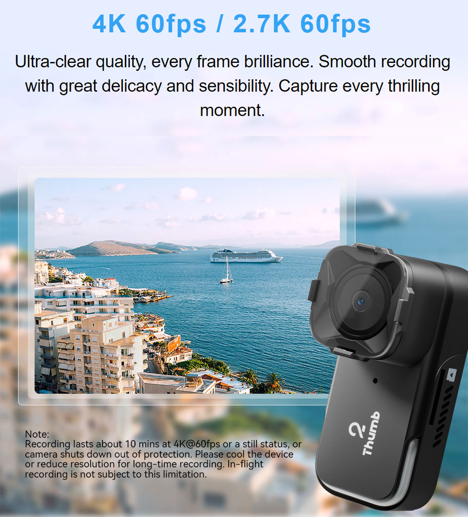 New Version RunCam Thumb 2 4K  - đánh giá và giá Runcam Camera