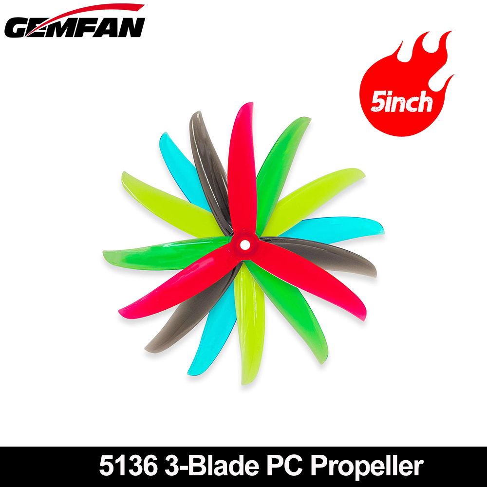 Gemfan VANOVER 5136 3 Blade PC - đánh giá và giá 5 Inch Propeller