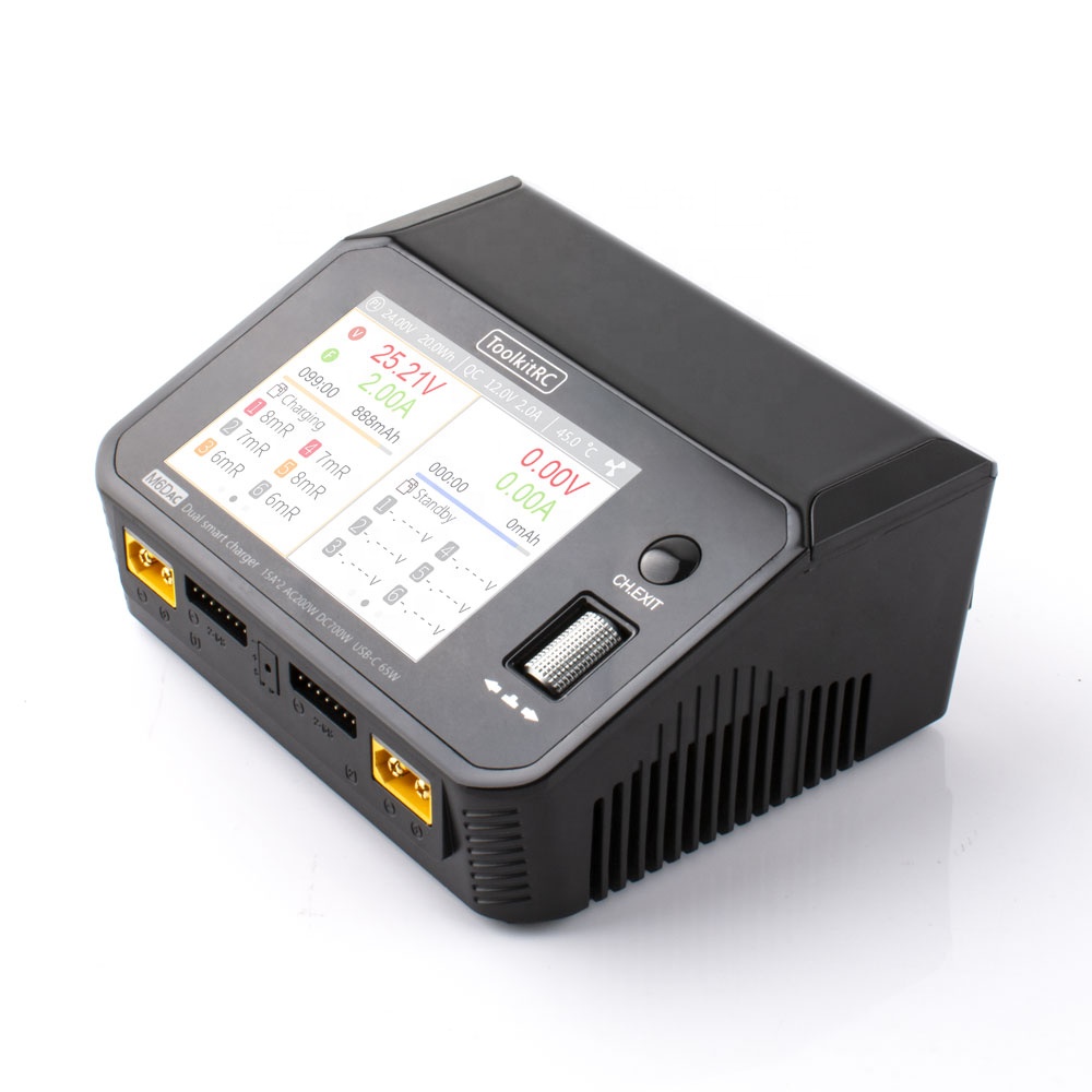 Toolkitrc M6DAC 350W X 2 USB-C - đánh giá và giá Lipo Battery 6S