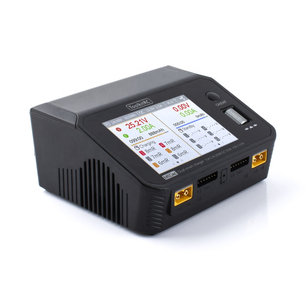 Toolkitrc M6DAC 350W X 2 USB-C - đánh giá và giá Lipo Battery 6S