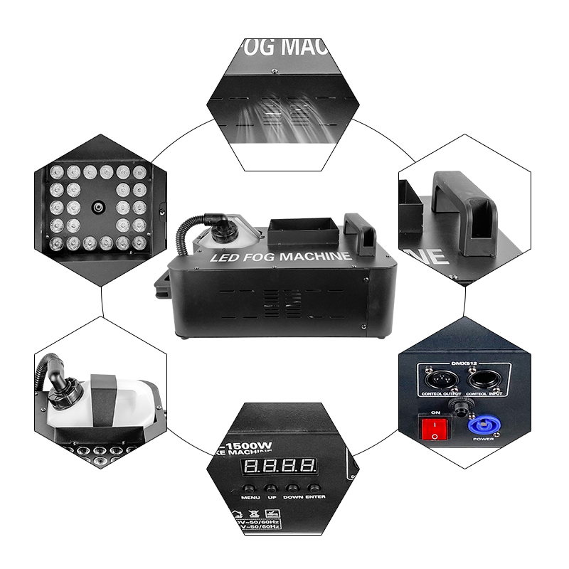 LED Stage Smoke Fog Machine 15 - đánh giá và giá Smoke Stopper