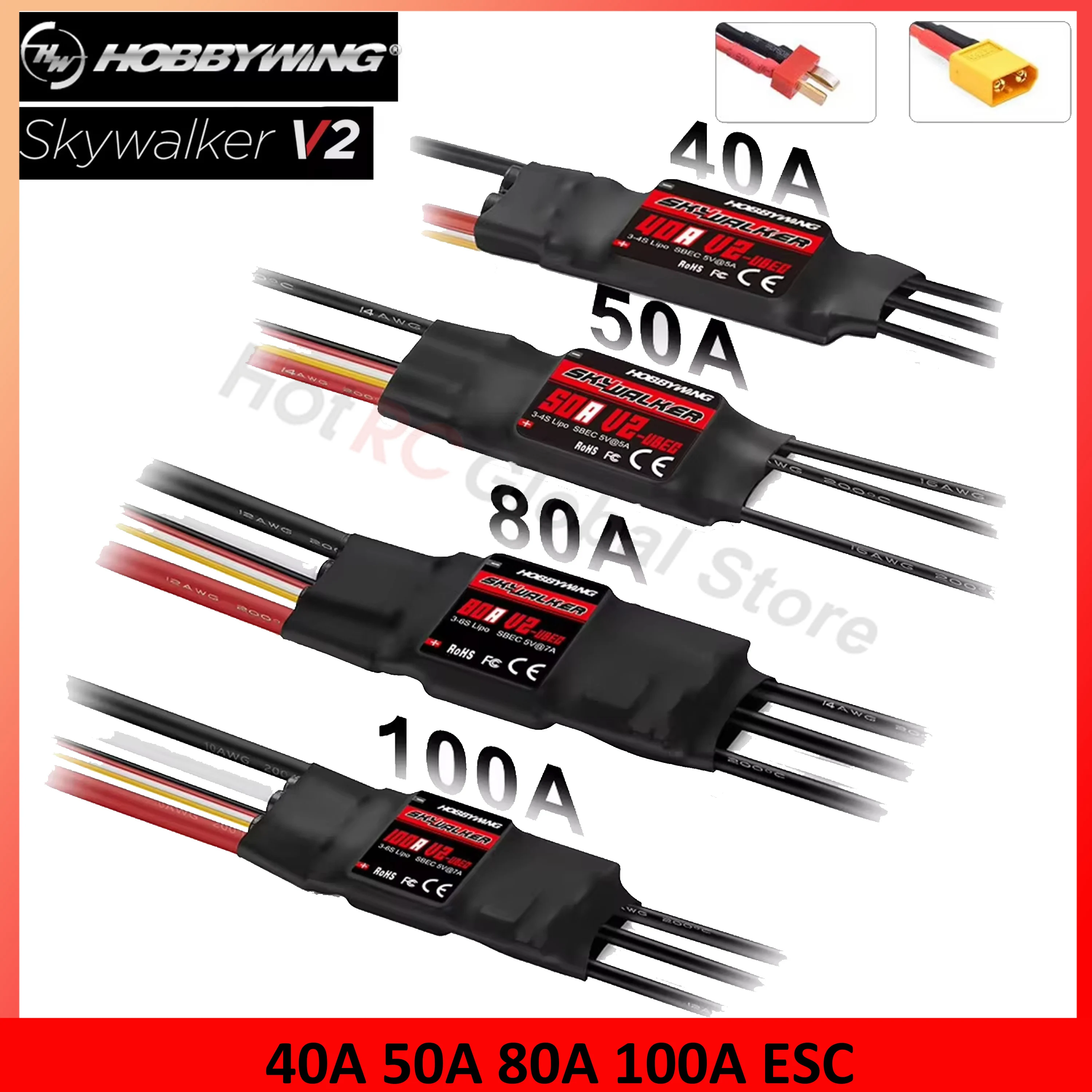 HOBBYWING Skywalker V2 Series  - đánh giá và giá Brushed Drone Motor