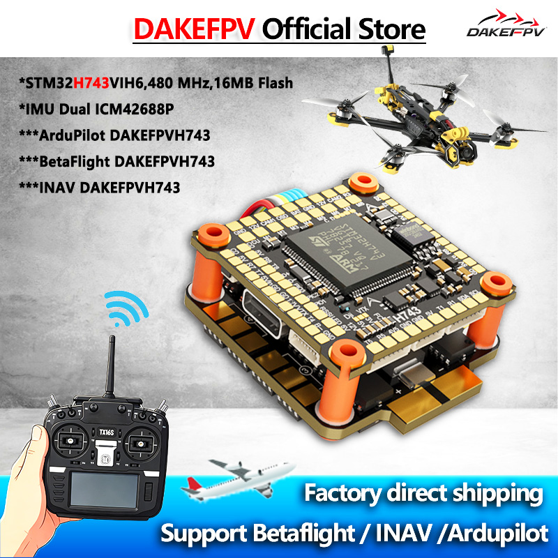 DAKEFPV H743 FC 6S 55A 8S 70A  - đánh giá và giá Betaflight Fc