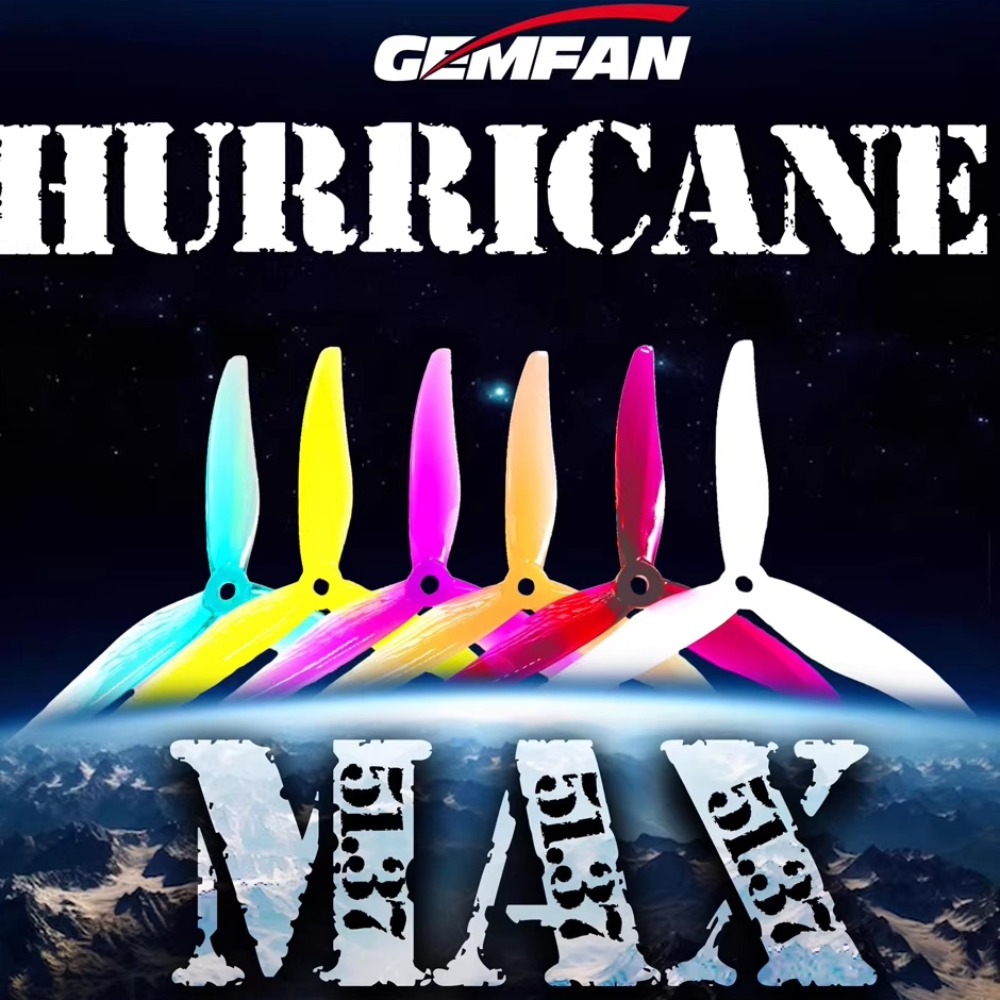 2Pairs Gemfan Hurricane 51377  - đánh giá và giá 5 Inch Propeller