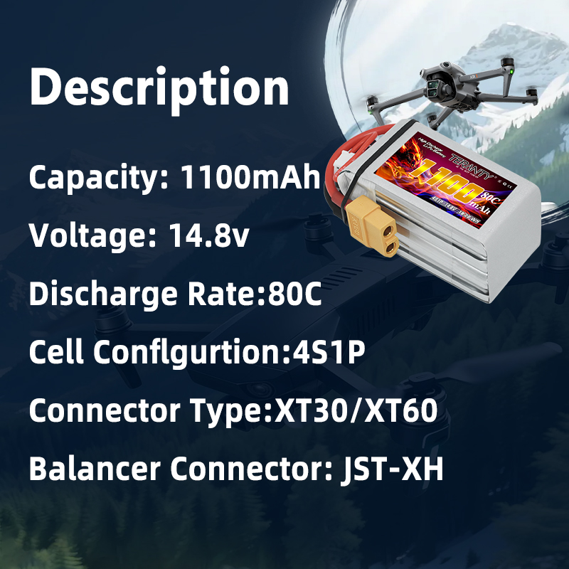 TERANTY 4S 1100mAh 80C/160C Li - đánh giá và giá Lipo Battery 4S