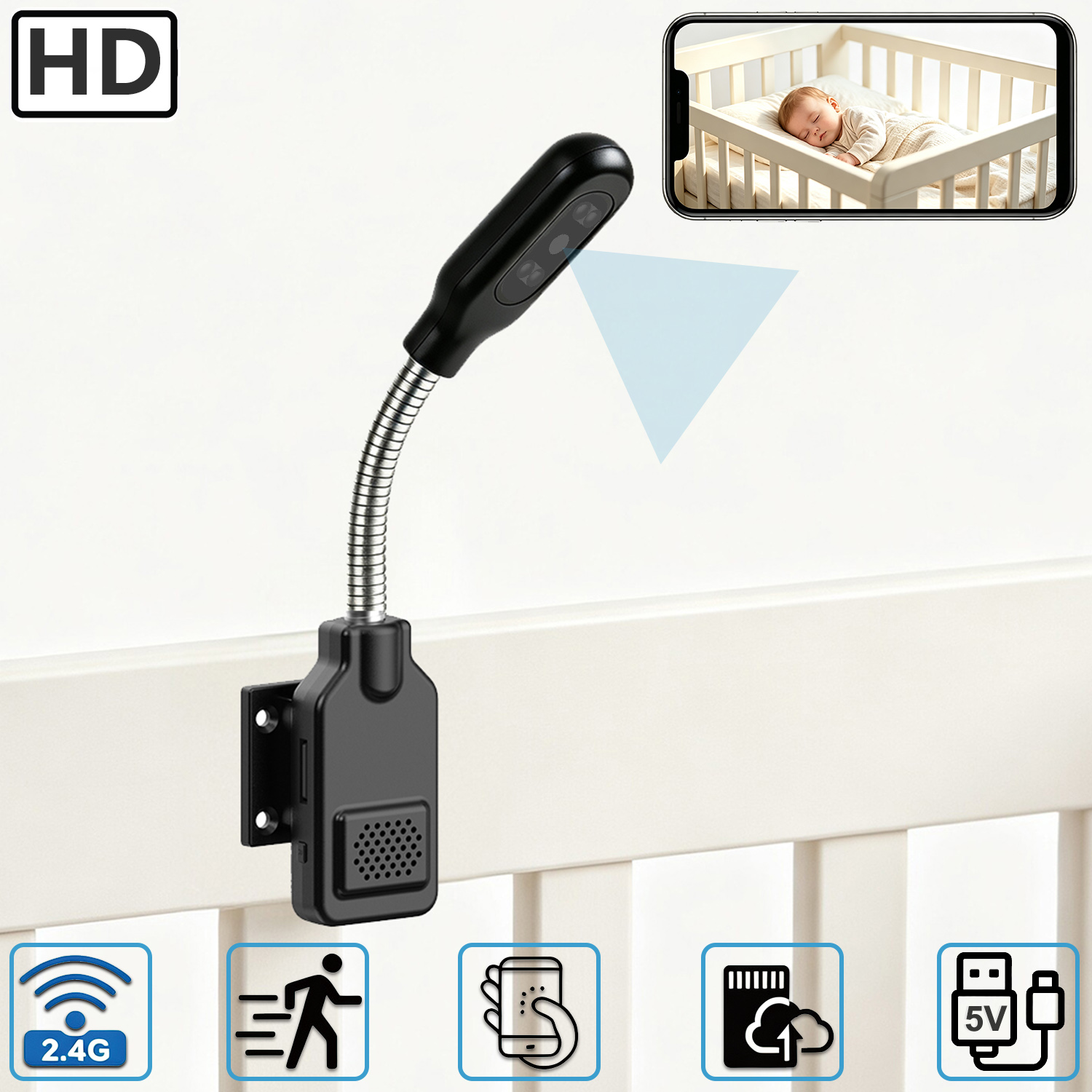 Flexible Gooseneck Baby Pet Mo - đánh giá và giá Hd Zero Camera