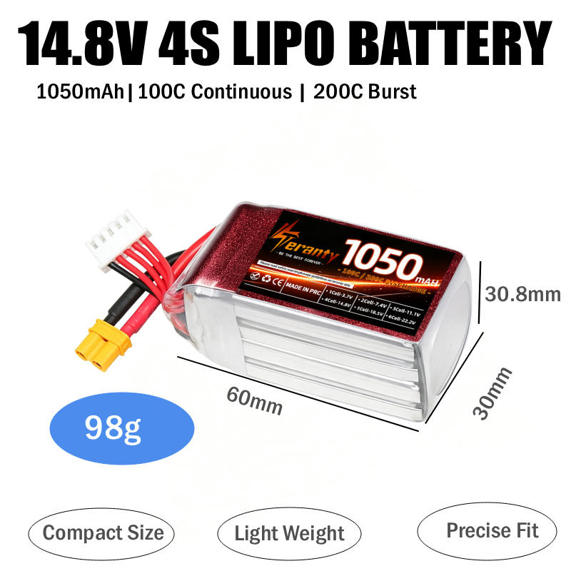2PCS 1050mAh 2S 3S 4S RC Lipo  - đánh giá và giá Lipo Battery 4S