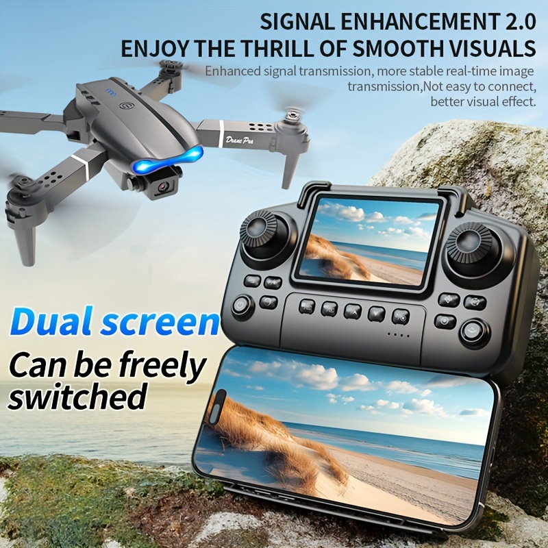 E99 PRO MAX Foldable Drone wit - đánh giá và giá Propeller Guard