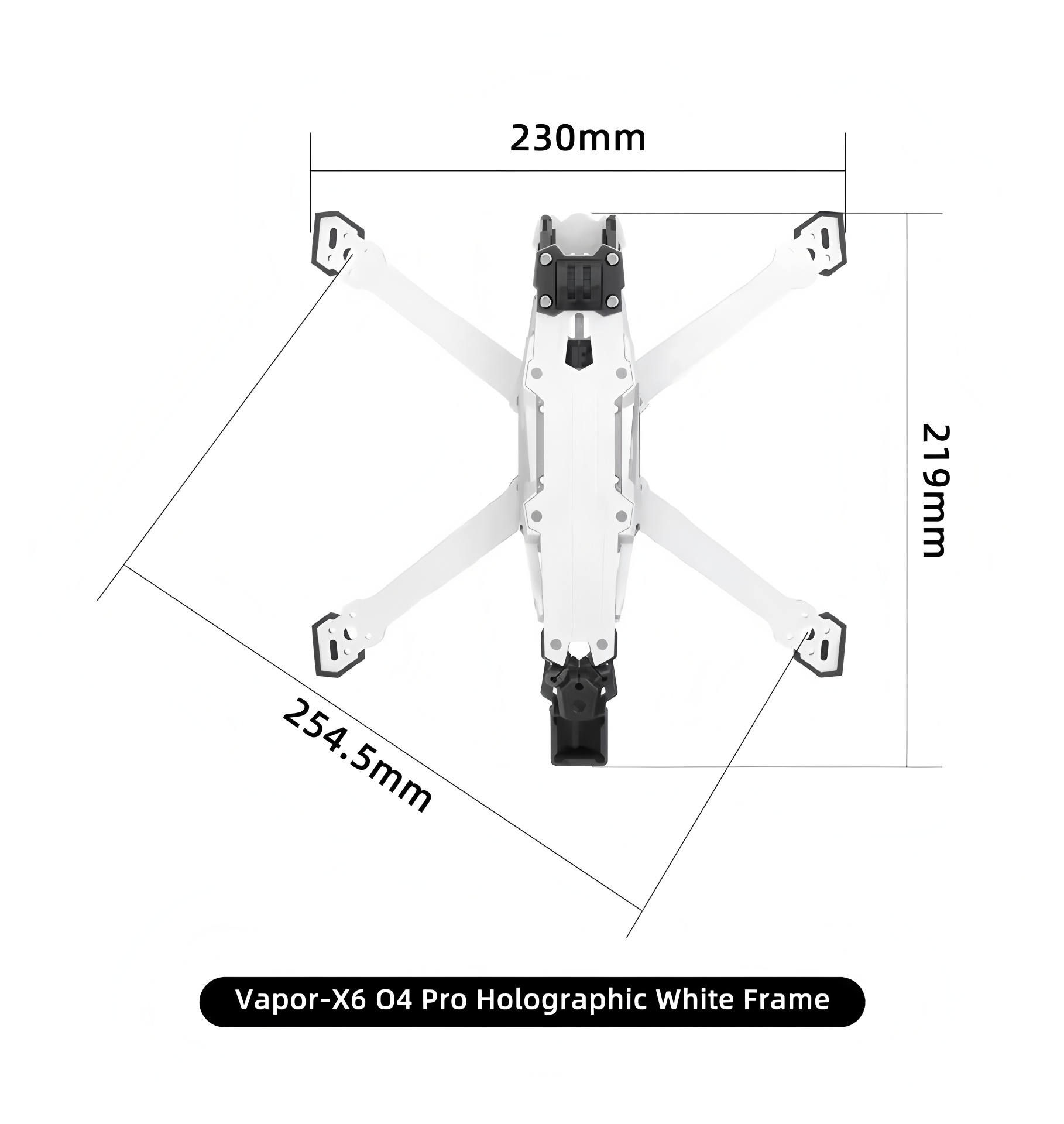 GEPRC Vapor D5/x5/x6 O4 Pro Fr - đánh giá và giá Carbon Fiber Drone Frame