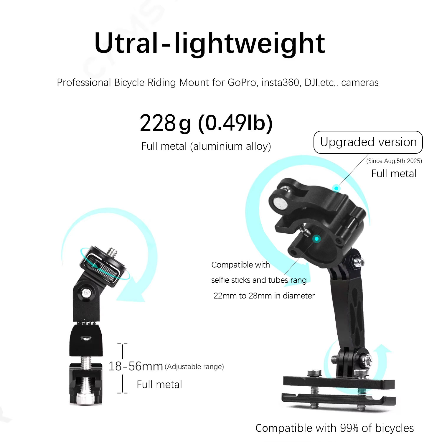 Camsteer Premium Bicycle Posts - đánh giá và giá Runcam Camera