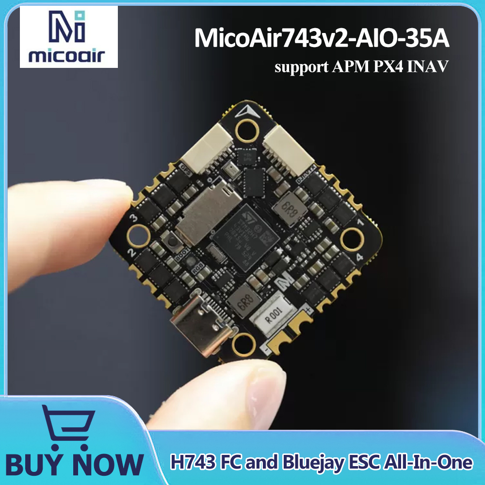 MicoAir743v2-AIO-35A H743 FC a - đánh giá và giá Betaflight Fc