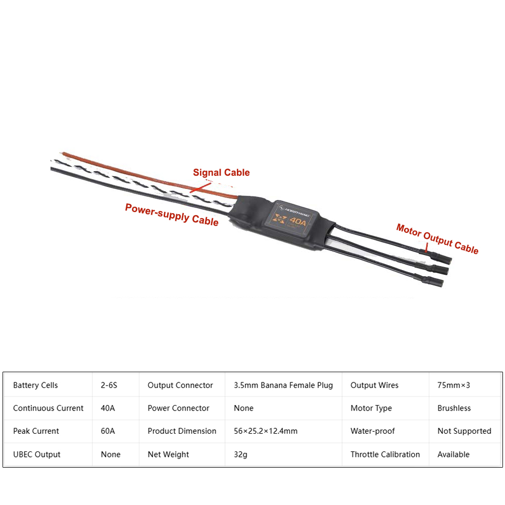 Hobbywing XRotor 40A Brushless - đánh giá và giá 4 In 1 Esc